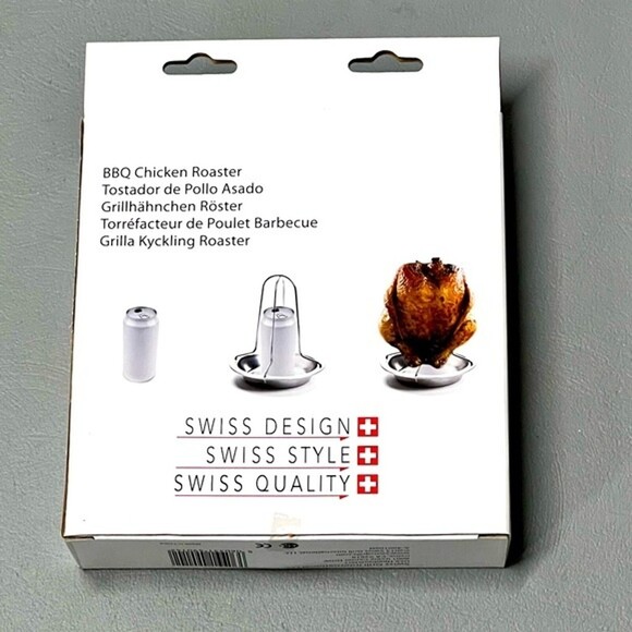 SWISS GRILL BARBECUE BEER CAN CHICKEN ROASTER STAND BBQ New - No Box - Picture 8 of 8